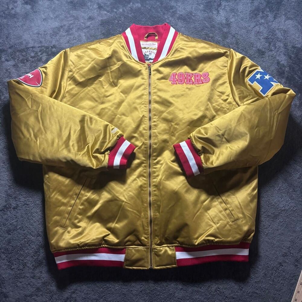 Mitchell & Ness San Francisco 49ers Faithful Satin Jacket Men’s XXXL Gold